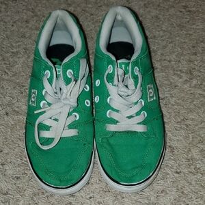 DC Kids Green and White Sneakers